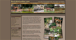 Desktop Screenshot of boxlakelumber.com