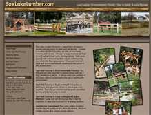 Tablet Screenshot of boxlakelumber.com